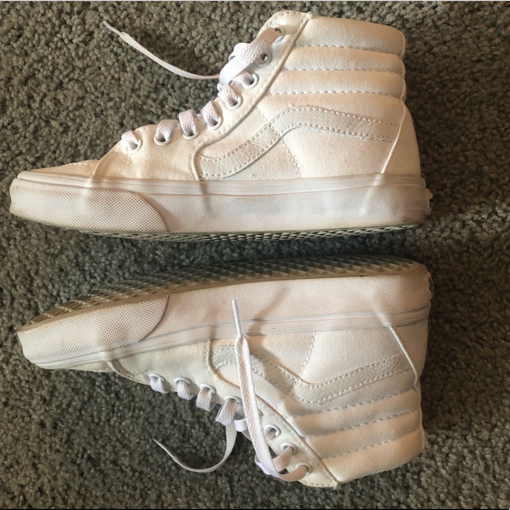White High Top Vans Shoes